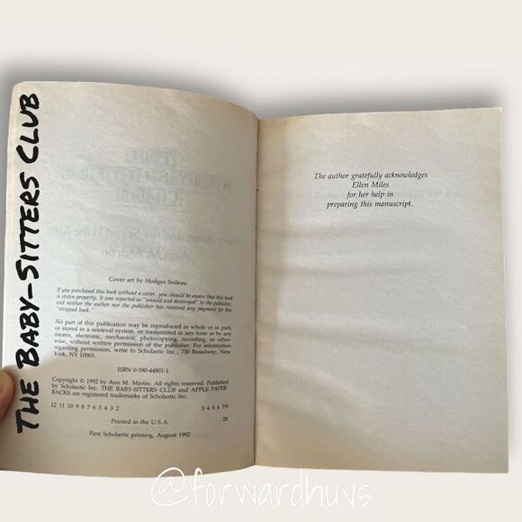 Bundle 3 for $15 Baby-Sitters Club | Ann M. Martin | Mystery #5 | Vintage 1992 - Picture 6 of 8